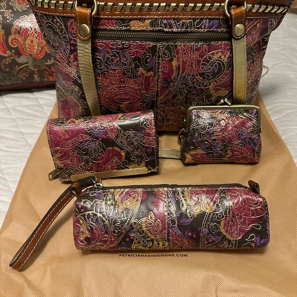 Patricia Nash Multicolor Paisley Women's Bag Set